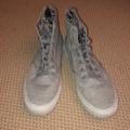 Vans Shoes | Gently Worn Vans High Top Sneakers | Color: Gray | Size: 7.5