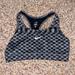 Nike Intimates & Sleepwear | Nike | Gray And Black Checkered Swoosh Sports Bra Size Large | Color: Black/Gray | Size: L