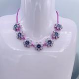 J. Crew Jewelry | J.Crew Vintage Enamel Gorgeous Crystal /Opal Statement Necklace | Color: Blue/Purple | Size: Os