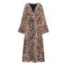 Zara Dresses | New Zara Women’s Animal Print Midi Dress Size S Brown | Color: Brown | Size: S