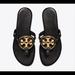Tory Burch Shoes | Brand New Tory Burch Metal Miller Soft Sandal Size 8.5 | Color: Black | Size: 8.5