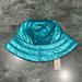 Anthropologie Accessories | Anthropologie Puffer Bucket Hat Blue Shiny One Size Nwt | Color: Blue | Size: Os