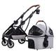 Cat Stroller Pet Strollers for Small and Medium Dogs, Dog Pram Buggy Detachable Pet Cat Stroller Foldable Multiple Dog Prams Pushchairs for Small Dogs with Cup Holder (Color : Grey A)