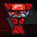 Celebrations Signature Chocolate Bouquet With Red Roses, Chocolate Foiled Hearts, Large Malteser Chocolate Bar & More in a luxury Presentation Hamper Box