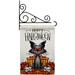 Angeleno Heritage Kitty O Ween Falltime Halloween 13 x 18.5. in. Double-Sided Decorative Vertical House Garden Flag Set for Decoration Banner Yard Gift