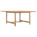 Walmeck Patio Table 59.1 x59.1 x29.9 Solid Teak Wood