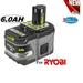 For RYOBI P108 18V One+ Plus High Capacity Battery 18 Volt Lithium-Ion New 6.0Ah