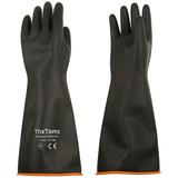 ThxToms Heavy Duty Latex Gloves Chemical Resistant Latex Gloves Resist to Strong Acid Alkali and Oil 22 1 Pair