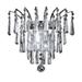 Artistry Lighting Victoria Drop Collection 3-Light 16 X10 Crystal Wall Sconce Chrome Chrome