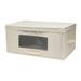 Hospitality 1 Source BLKTBOX Blanket Box w/ Clear Window - 23 1/2"W x 15"D x 11"H, Non Woven Fabric, Ivory, Beige