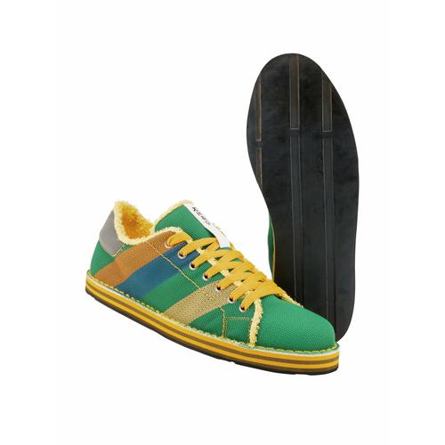 RE49 Herren Sneaker-Schuh Gruen gestreift