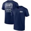 Fanatics Branded Navy UConn Huskies 2023 NCAA Men's Basketball National Champions Schedule T-Shirt