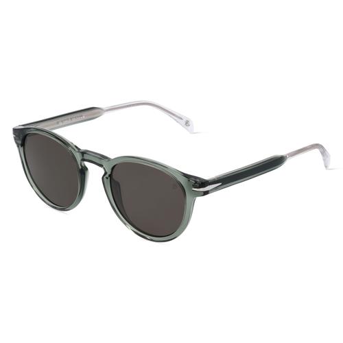 David Beckham DB 1111/S Herren-Sonnenbrille Vollrand Rund Acetat-Gestell, grün