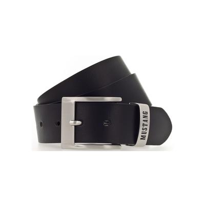 Ledergürtel MUSTANG, Damen, Gr. 105, schwarz, Rindsleder, unifarben, casual,klassisch, Gürtel, Feine Haarnarbung, Vintagecharakter, 4 cm Image