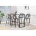 Velvet Upholstered Bar Stool with Nailheads