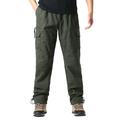 iOPQO cargo pants for men Mens Fashion Casual Multi Pocket Zipper Buckle Male Cargo Pants Outdoor Pants Tooling Pants Men s Cargo Pants Army Green 3XL