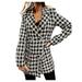 Dtydtpe 2024 Clearance Sales Winter Coats for Women Ladies Suit Collar Double Woolen Jacket Plus Size Tops for Women