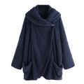 Dtydtpe Clearance Sales Cardigan for Women Ladies Double-Sided Plush Large Lapel Bat Sleeve Cardigan Jacket Plus Size Tops for Women Winter Coats for Women