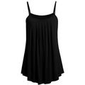 Dtydtpe 2024 Clearance Sales Tank Top for Women Summer Loose Camisole Ladies Solid Color Tank Tops Plus Size Plus Size Tops for Women