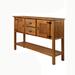 Rosalind Wheeler Artura 48" Solid Wood Console Table Wood in Brown | 33 H x 48 W x 13.8 D in | Wayfair 86C5D33C84CD4D3ABD3AB5C5CD1E0707