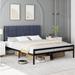 Latitude Run® Alsace Panel Bed Upholstered/Velvet/Metal in Gray | 41.3 H x 62.2 W x 82.7 D in | Wayfair 820D3AC98FEF4103BDAFF6ECC9300B80