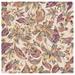 Brown/Green 72 x 72 x 0.35 in Area Rug - Lark Manor™ Alcindor Floral Hand Tufted Wool/Area Rug in Ivory/Plum | 72 H x 72 W x 0.35 D in | Wayfair