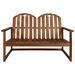 Red Barrel Studio® Wooden Garden Outdoor Bench Wood/Natural Hardwoods in Brown/White | 110 H x 79 W x 63 D in | Wayfair