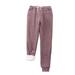 iOPQO Sweatpants Women Joggers for Women shorts for women Women Winter Solid Color Keep Warm Plus Velvet Long Pants Trousers With Pockets Wide Leg Sweatpants Women Corduroy Pants Women Wine Pants S