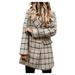 Dtydtpe 2024 Clearance Sales Winter Coats for Women Ladies Suit Collar Double Woolen Jacket Plus Size Tops for Women