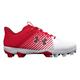 Under Armour Leadoff Low Rubber Molded Baseball Cleats Red | White Size 12.5 Medium