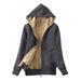 Dtydtpe Clearance Sales Shacket Jacket Women Casual Winter Warm Sherpa Lined Zip Up Hooded Sweatshirt Jacket Coat Womens Long Sleeve Tops Winter Coats for Women