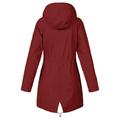 Dtydtpe Clearance Sales Shacket Jacket Women Solid Winter Warm Thick Outdoor Plus Size Hooded Raincoat Windproof Womens Long Sleeve Tops Winter Coats for Women