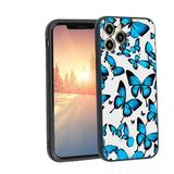 Compatible with iPhone 12 Pro Phone Case Butterflies-104 Case Silicone Protective for Teen Girl Boy Case for iPhone 12 Pro