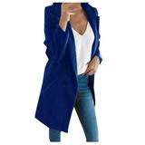 Dtydtpe Clearance Sales Shacket Jacket Women Woman Long Wool Coat Elegant Blend Coats Slim Female Long Coat Outerwear Jacket Womens Long Sleeve Tops Winter Coats for Women