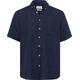 BRAX Herren Style Dan U Linen Garment DYE Herrenhemd aus sommerlichem Leinen mit Button Down Kragen Hemd, Ocean, XXL