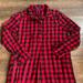 Madewell Dresses | Madewell Flannel Dress. Size Small. Black And Red | Color: Black/Red | Size: S