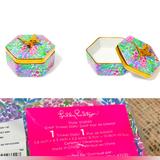 Lilly Pulitzer Storage & Organization | Lilly Pulitzer Trinket Dish Gwp New | Color: Gold/Pink | Size: Os