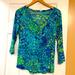 Lilly Pulitzer Tops | Lilly Pulitzer 3/4 Sleeve Top. Size Small. | Color: Blue | Size: S