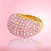 J. Crew Jewelry | J. Crew Pave Crystal Cocktail Ring - Pink | Color: Gold/Pink | Size: 8