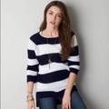 American Eagle Outfitters Sweaters | American Eagle Women's Jegging Sweater Size Small | Color: Blue/White | Size: S