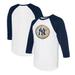 Unisex Tiny Turnip White/Navy New York Yankees Stitched Baseball 3/4-Sleeve Raglan T-Shirt