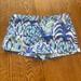 Lilly Pulitzer Bottoms | Lilly Pulitzer Girls Shorts Size 14 Euc Adjustable Waist A Blue White | Color: Blue/White | Size: 14g