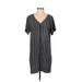 Madewell Casual Dress - Shift: Black Stripes Dresses - Women's Size 2X-Small