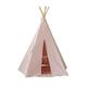 Moi Mili Cotton Set Classic Teepee and Mat Pavillons und Pavillons für Terrasse, Pink, einzigartig