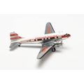 herpa airplane model Hawaiian Airlines Douglas DC-3 "Viewmaster N33608, scale 1:500 - aircraft model for diorama, model building, collector's item, decoration, plane without pedestal, made of metal