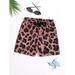 Toddler Boys Leopard Print Drawstring Waist Swim Shorts S221905X Multicolor 7Y(48IN)