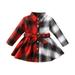 ZHAGHMIN Green Dress for Girls Baby Girls Cotton Plaid Autumn Long Sleeve Princess Dress Belt Clothes 5T Dress Princess Smocked 4T Girls Dresses Dress Party for Girls Frock Baby for Baby Girl Girls