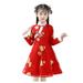 Dresses Chinese Clothes Kid Tang Baby Year Toddler Girl Suit Princess Girls Outfits&Set New Born Close for Girl