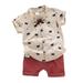 Bow Shorts Gentleman Boys Baby Tops Toddler Kids Set Outfits Shirt Boys Outfits&Set Size 12 Months-4 Years
