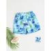 Toddler Boys Tropical Print Swim Shorts Beachwear S221904X Multicolor 6Y(46IN)
